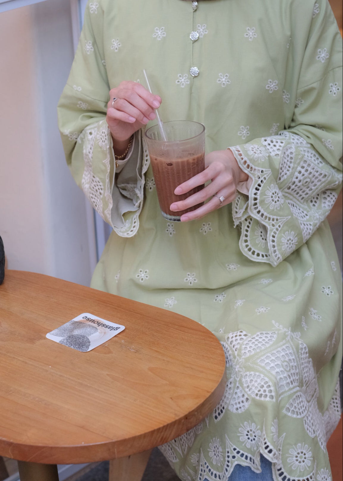 Bria Oversized Tunic (Tender Lime)