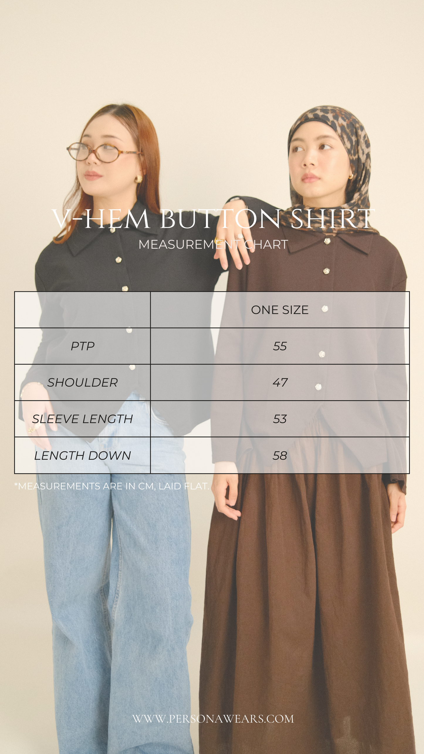 V-Hem Button Shirt (White)
