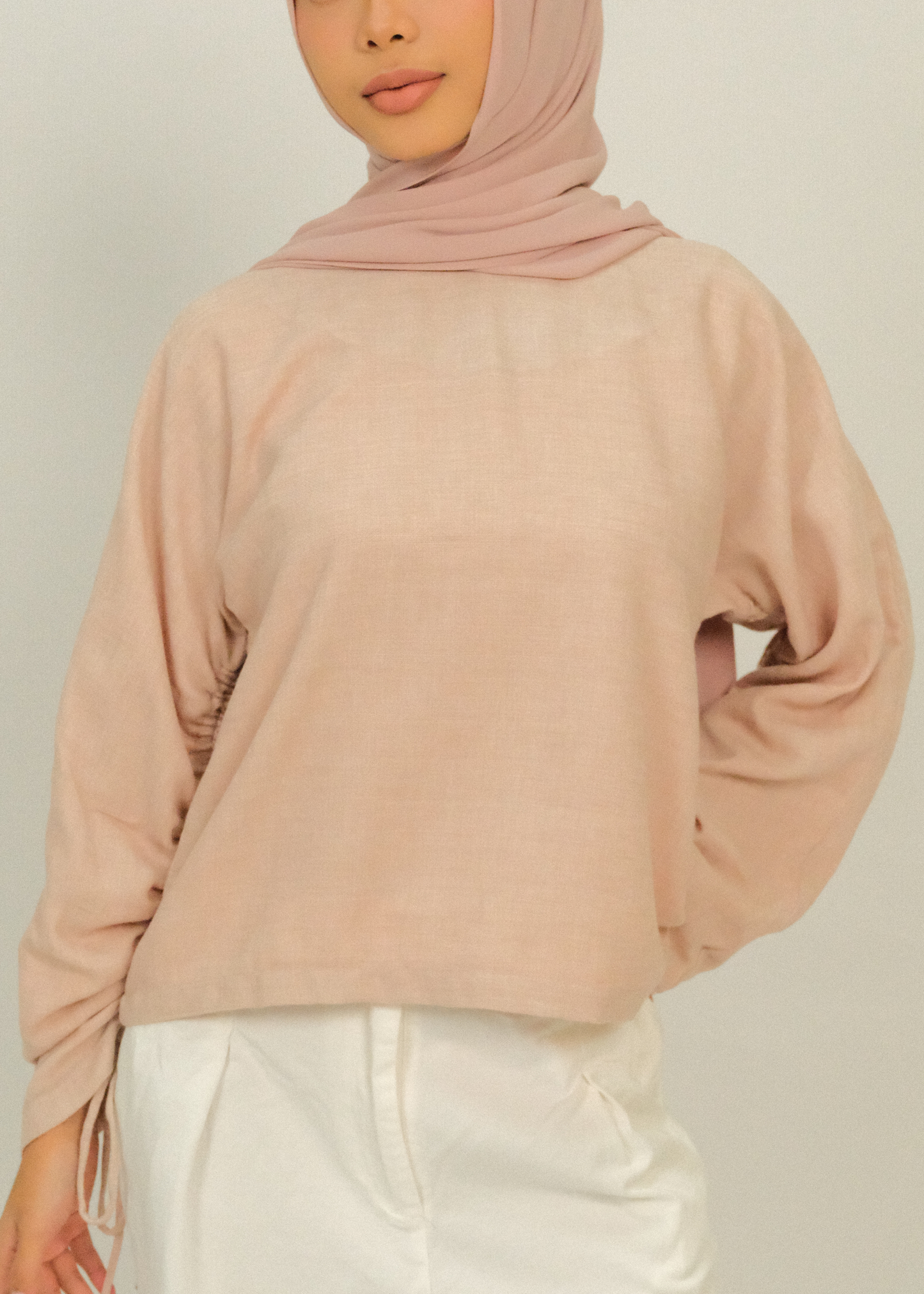 Sade Linen Top (Petal)