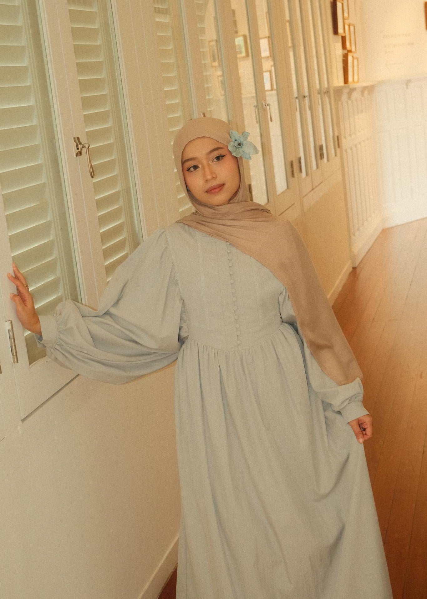 Ingrid Dress (Powder Blue)