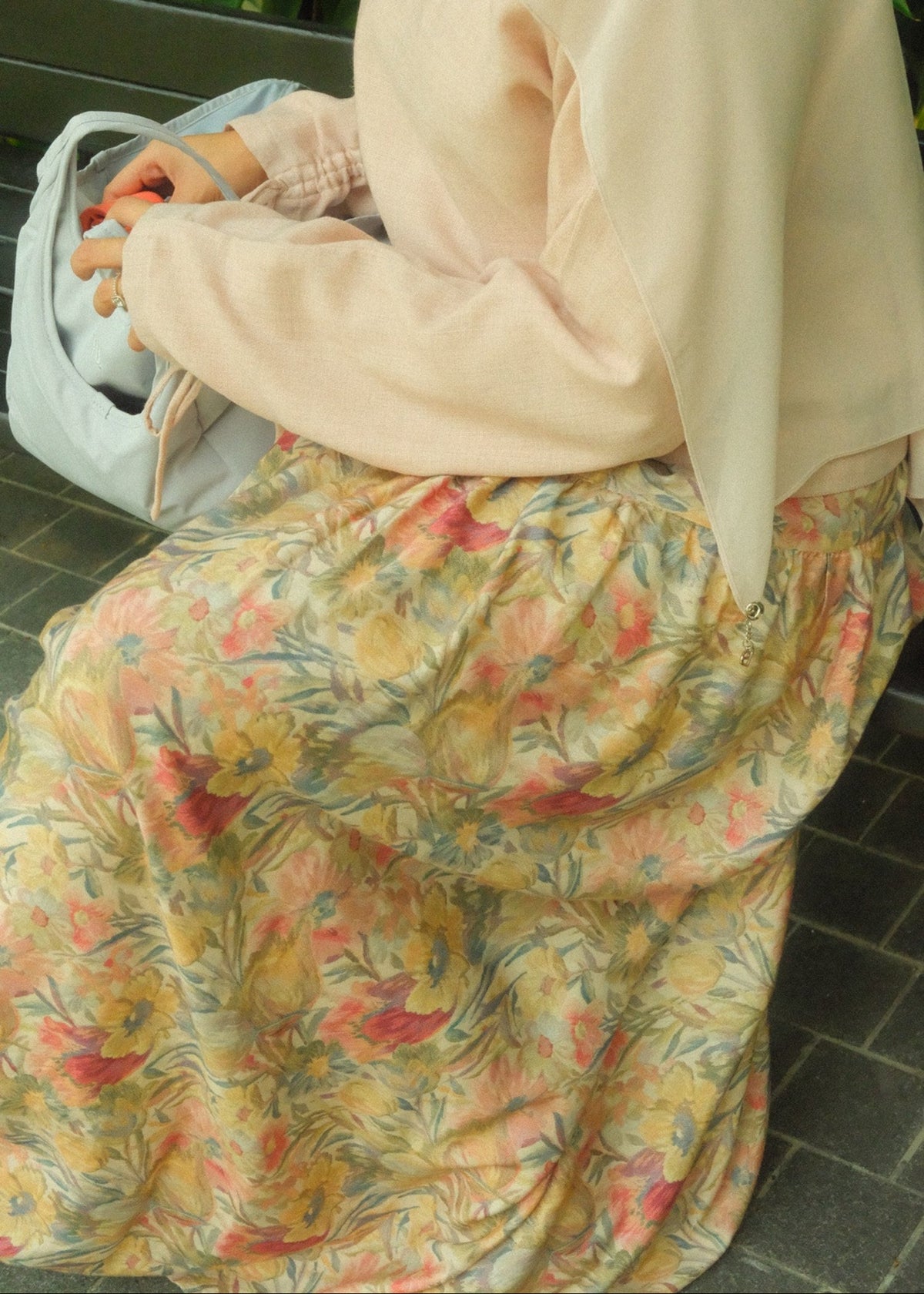 Peony Printed Skirt (Blossom)