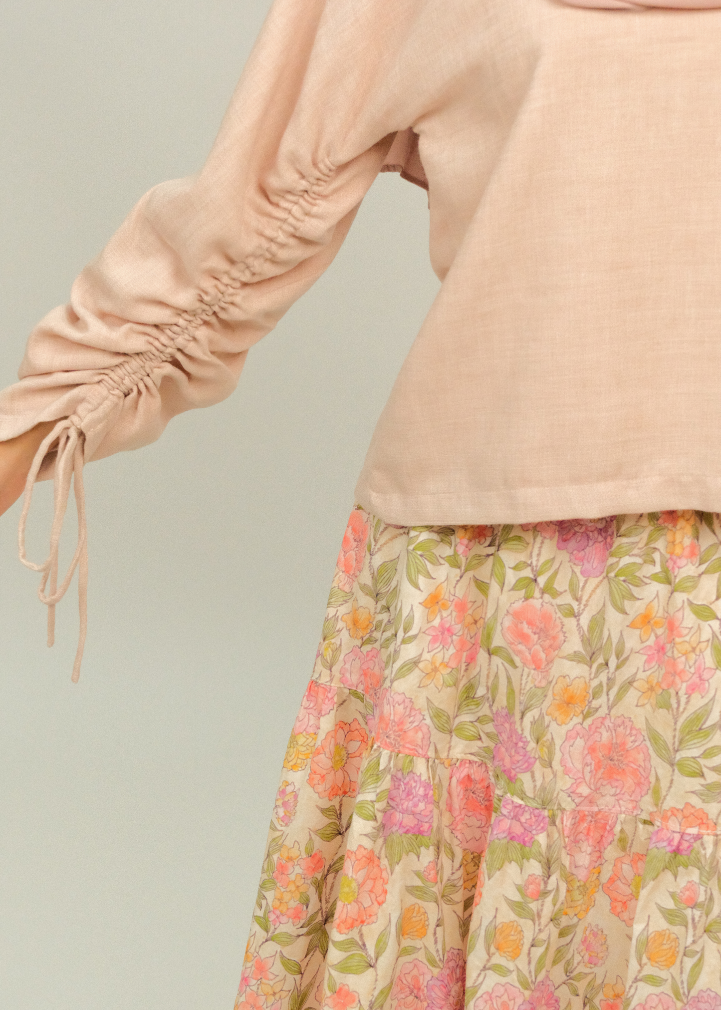 Sade Linen Top (Petal)
