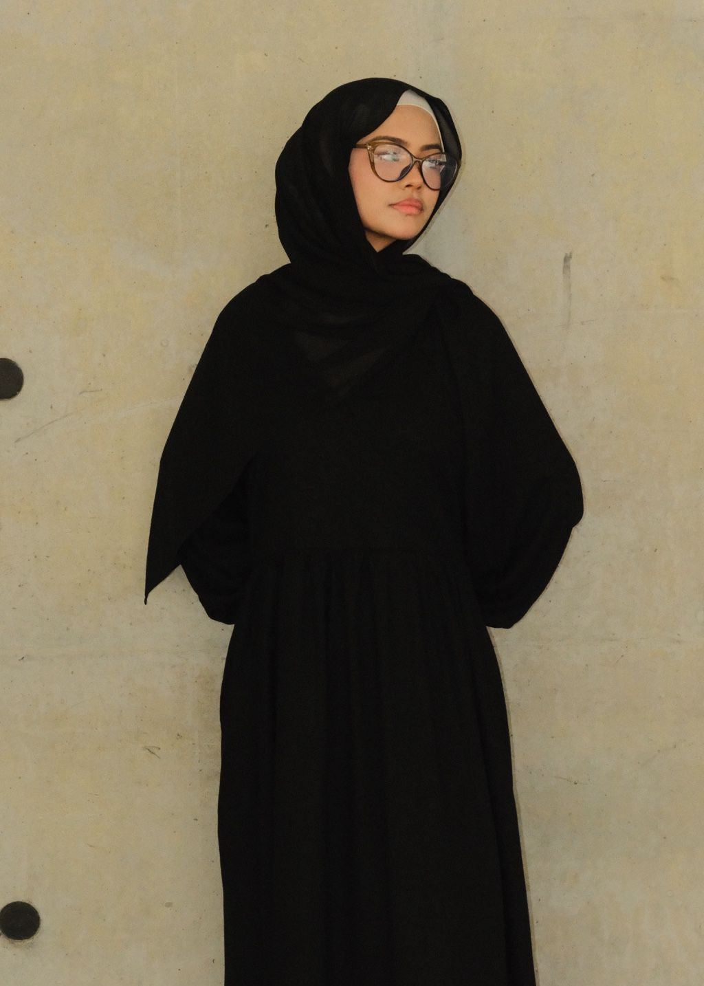 Kira Linen Dress (Noir)