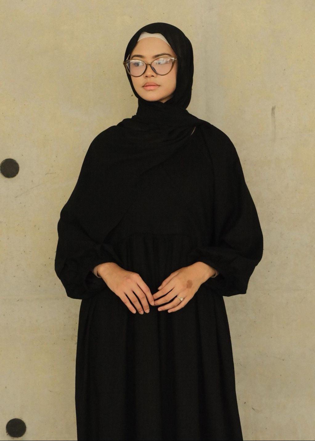 Kira Linen Dress (Noir)