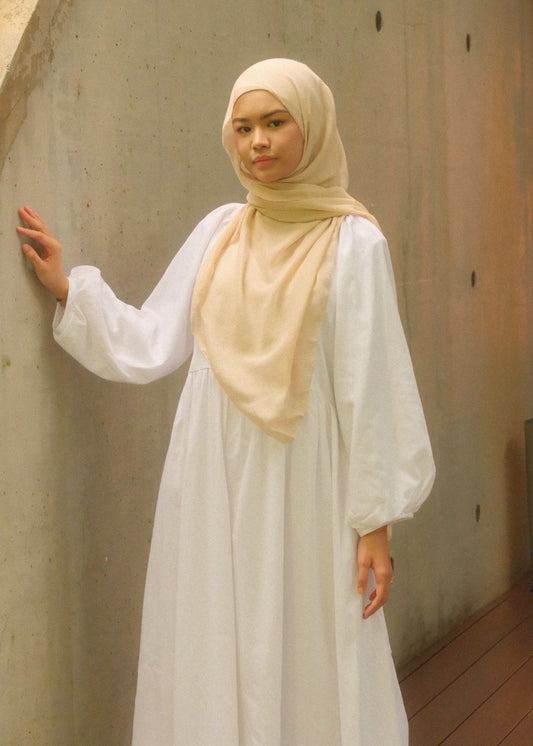 Kira Linen Dress (Blanc)