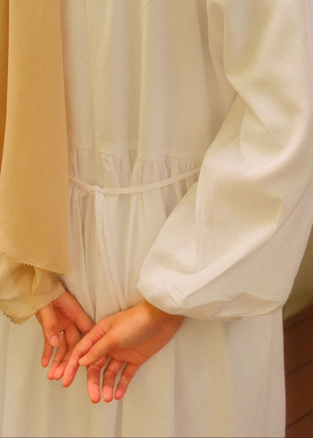 Kira Linen Dress (Blanc)