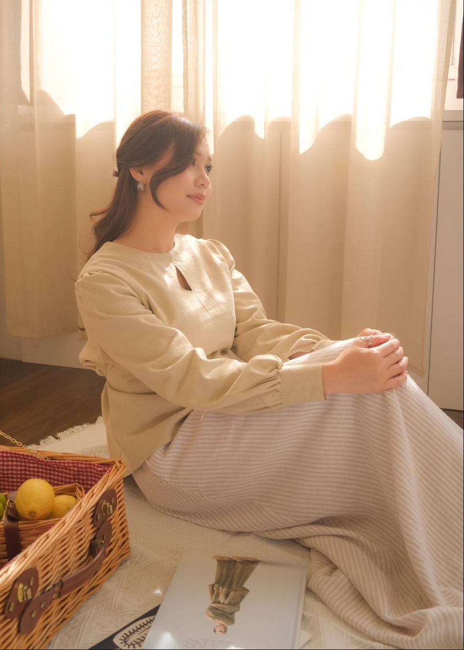 Saire Skirt Set (Almond Crumb)