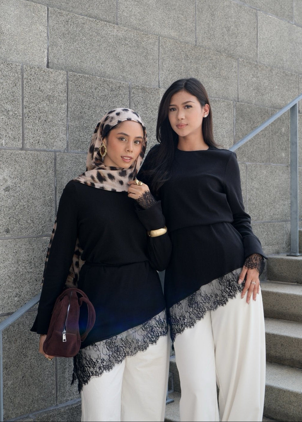 Anya Asymmetrical Knit Top (Noir)